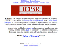 I C P S R website in 1997