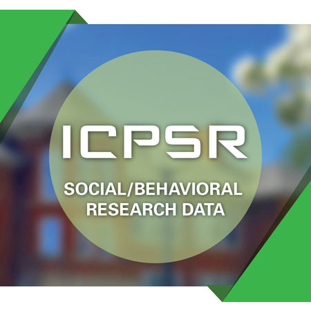 ICPSR logo on a blue and green background.