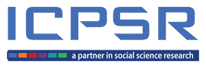 blue ICPSR logo on transparent background with
