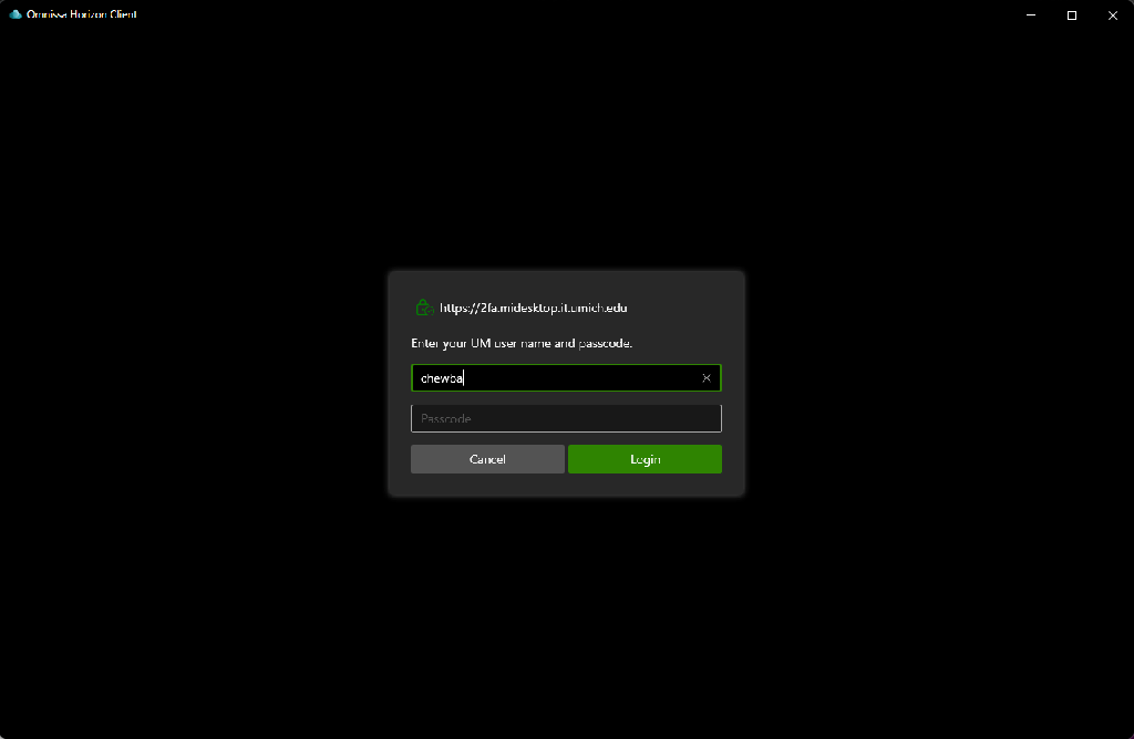 A gif showing an Access Denied message when typing in the wrong username or password.