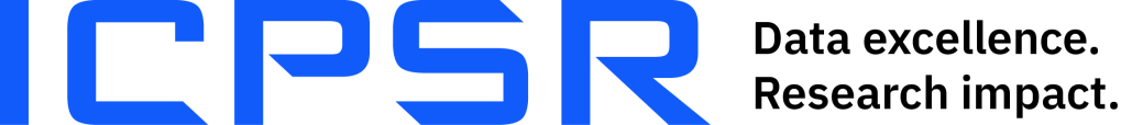 blue ICPSR logo with the tagline Data excellence. Research Impact. inline with the logo