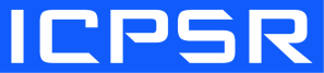 ICPSR logo letters in white over a blue background