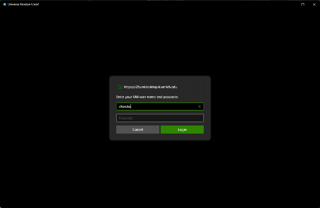 A gif showing an Access Denied message when typing in the wrong username or password